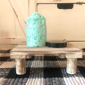 Homemade Almond & Honey foaming body butter/turquoise/ 7oz